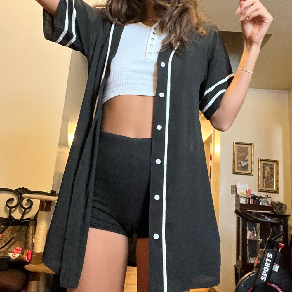 Long black shirt / kimono